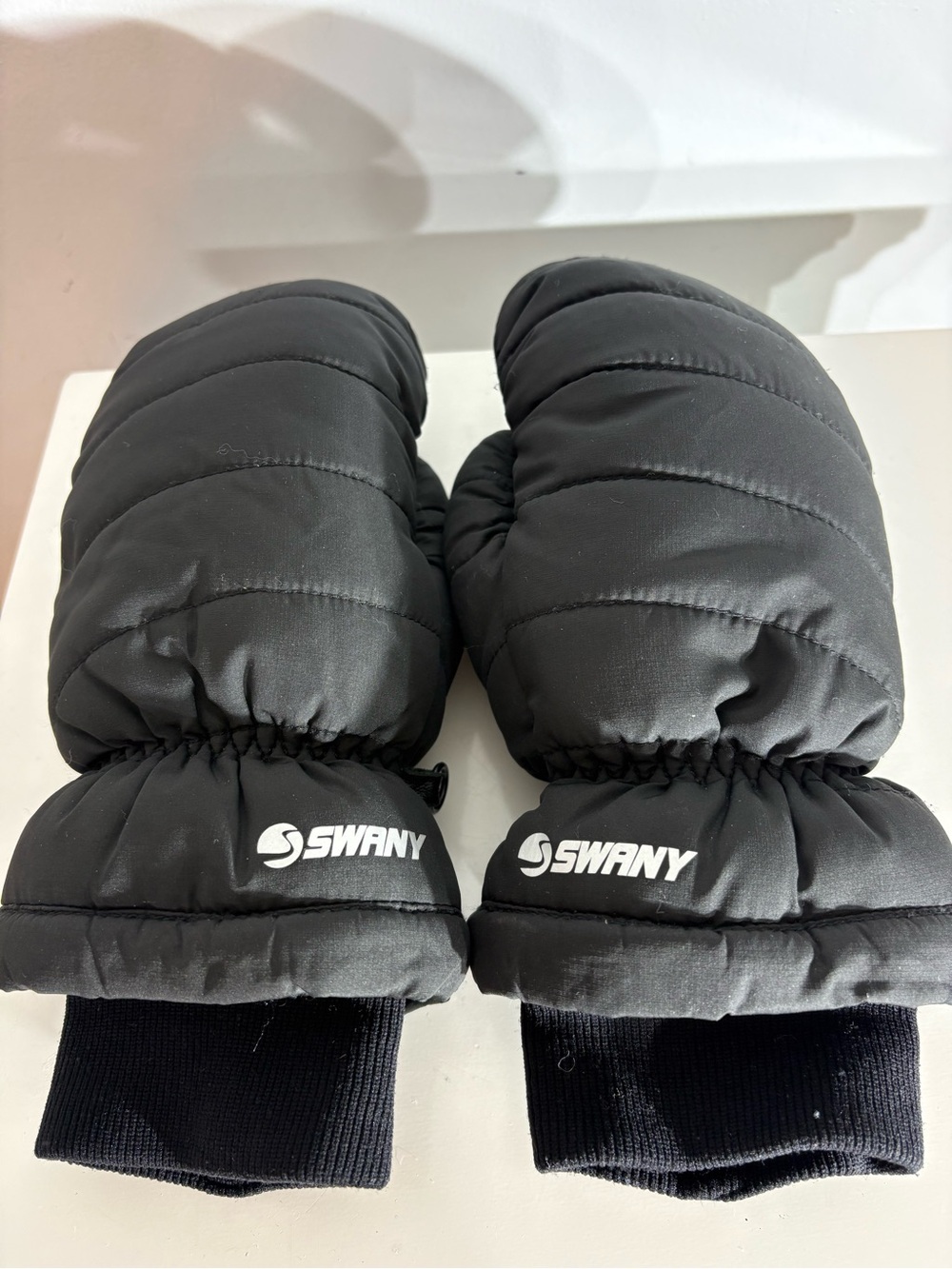 Swany Down-Filled Leather Palm Mittens – Women’s Small